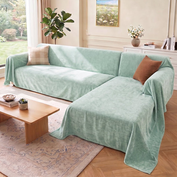 Soft and Waterproof Scratch-Resistant Non-Linting Throw Sectional Couch Cover - Pawtique