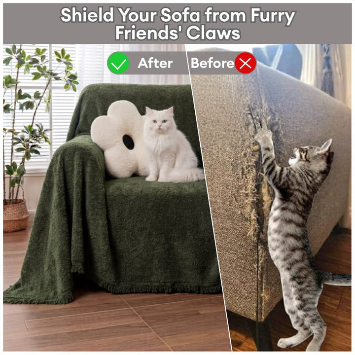 Soft Plush Water-resistant Multi-Purpose Furniture Protection Armchair Cover - Pawtique