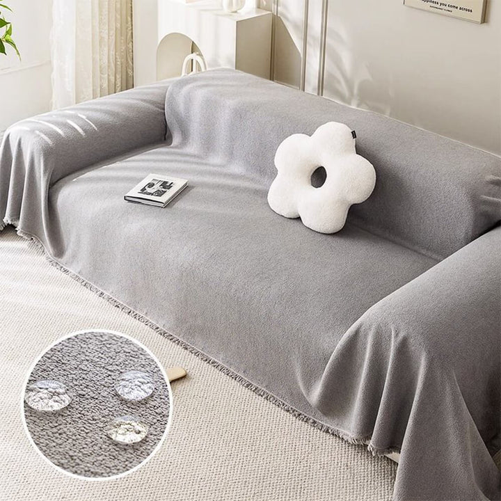 Soft Water-resistant Teddy Plush Throw Couch Cover - Pawtique