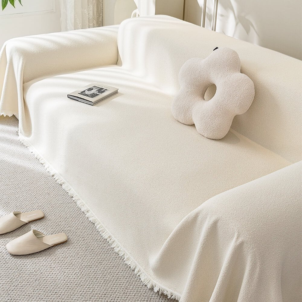 Soft Water-resistant Teddy Plush Throw Couch Cover - Pawtique