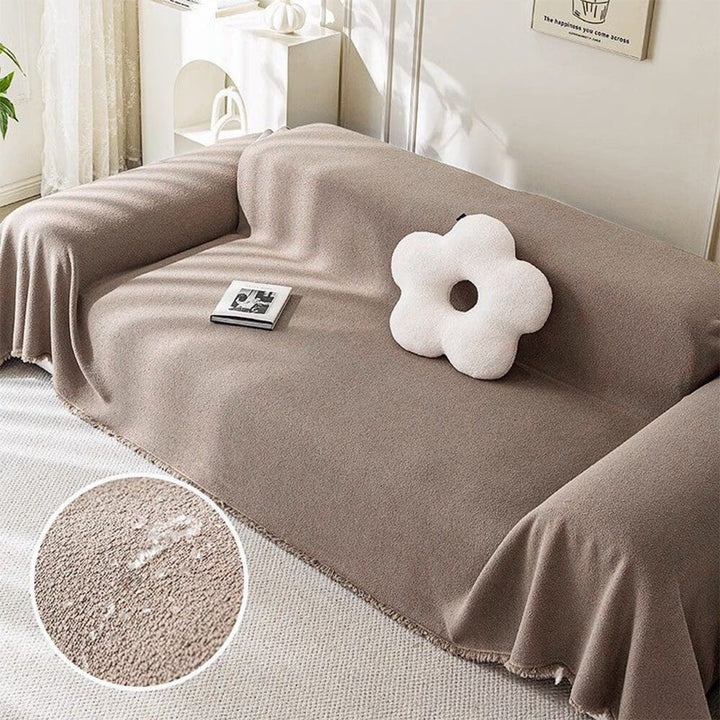 Soft Water-resistant Teddy Plush Throw Couch Cover - Pawtique