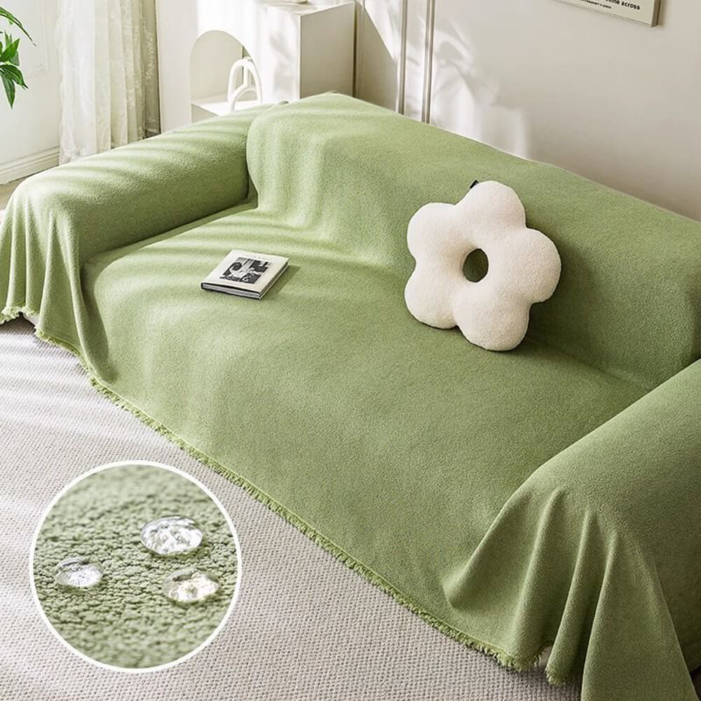 Soft Water-resistant Teddy Plush Throw Couch Cover - Pawtique
