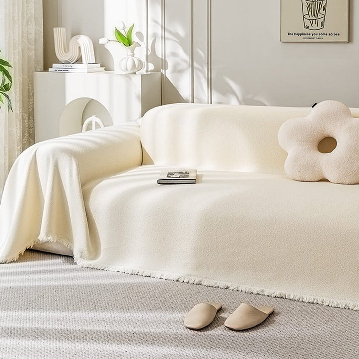 Soft Water-resistant Teddy Plush Throw Couch Cover - Pawtique