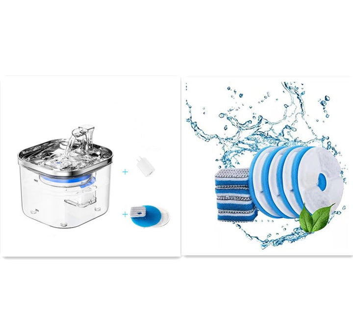 Stainless Steel Pet Water Fountain 2L - Pawtique