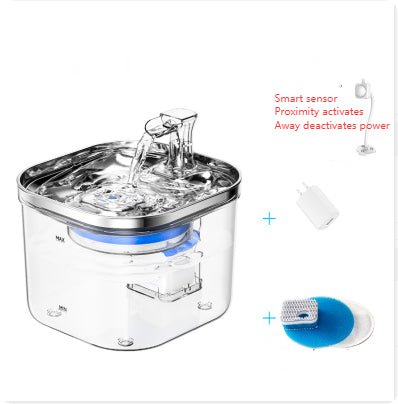 Stainless Steel Pet Water Fountain 2L - Pawtique