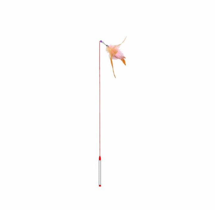 Steel wire feather cat teaser - Pawtique