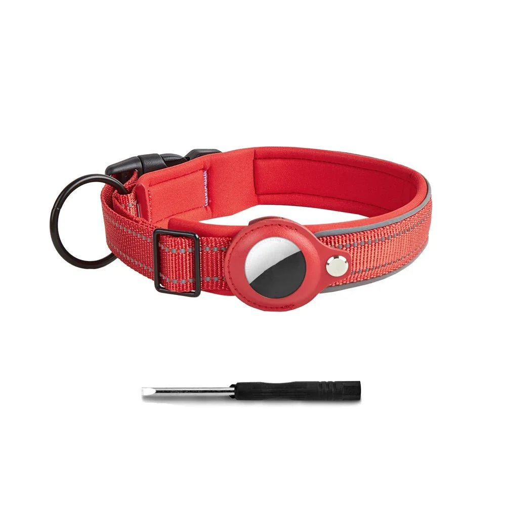 Strong Reflective Airtag Dog Collar - Pawtique