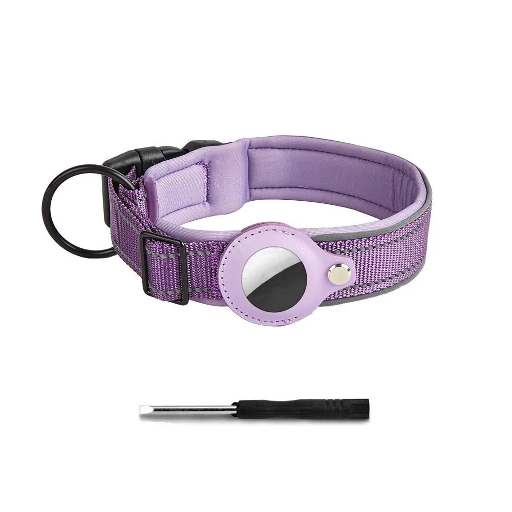 Strong Reflective Airtag Dog Collar - Pawtique