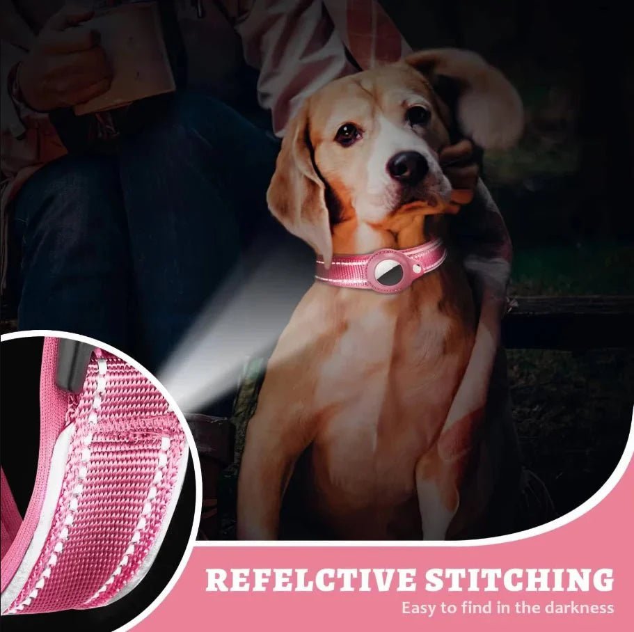 Strong Reflective Airtag Dog Collar - Pawtique