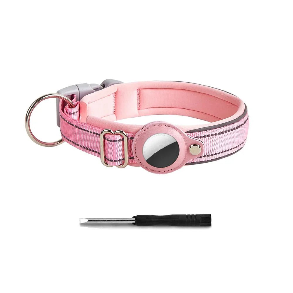 Strong Reflective Airtag Dog Collar - Pawtique