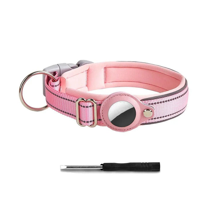 Strong Reflective Airtag Dog Collar - Pawtique
