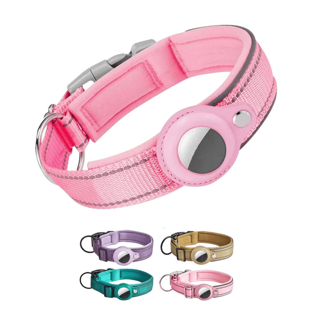 Strong Reflective Airtag Dog Collar - Pawtique