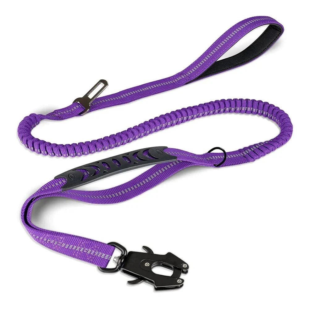 Strong Reflective Dog Leash with Seat Belt - Pawtique