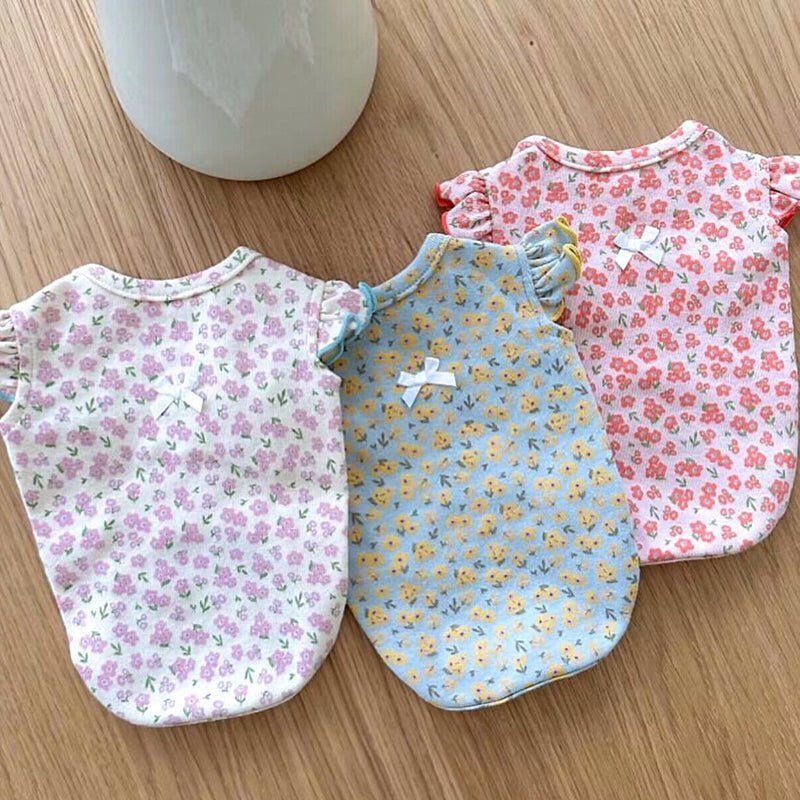 Sweet Flower Sleeve Dog Cat Vest - Pawtique