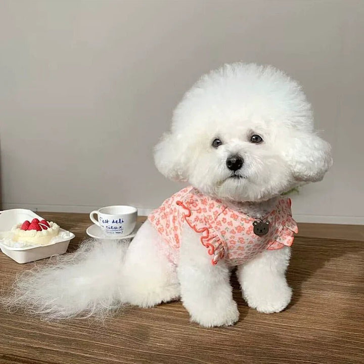 Sweet Flower Sleeve Dog Cat Vest - Pawtique