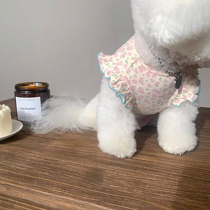 Sweet Flower Sleeve Dog Cat Vest - Pawtique