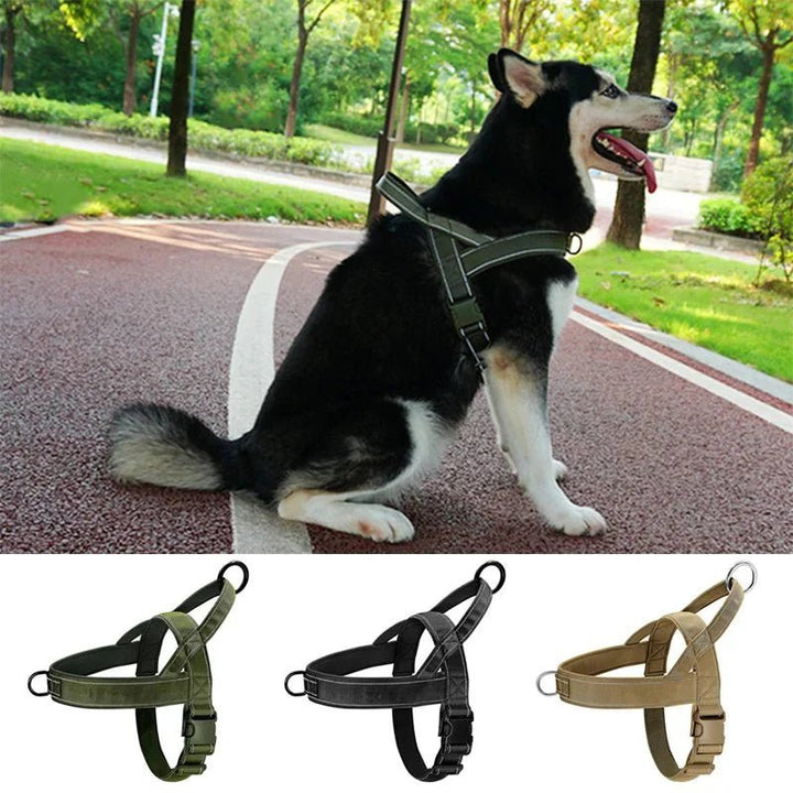 Tactical Chest Harness for Dogs – Adjustable Nylon Harness - Pawtique