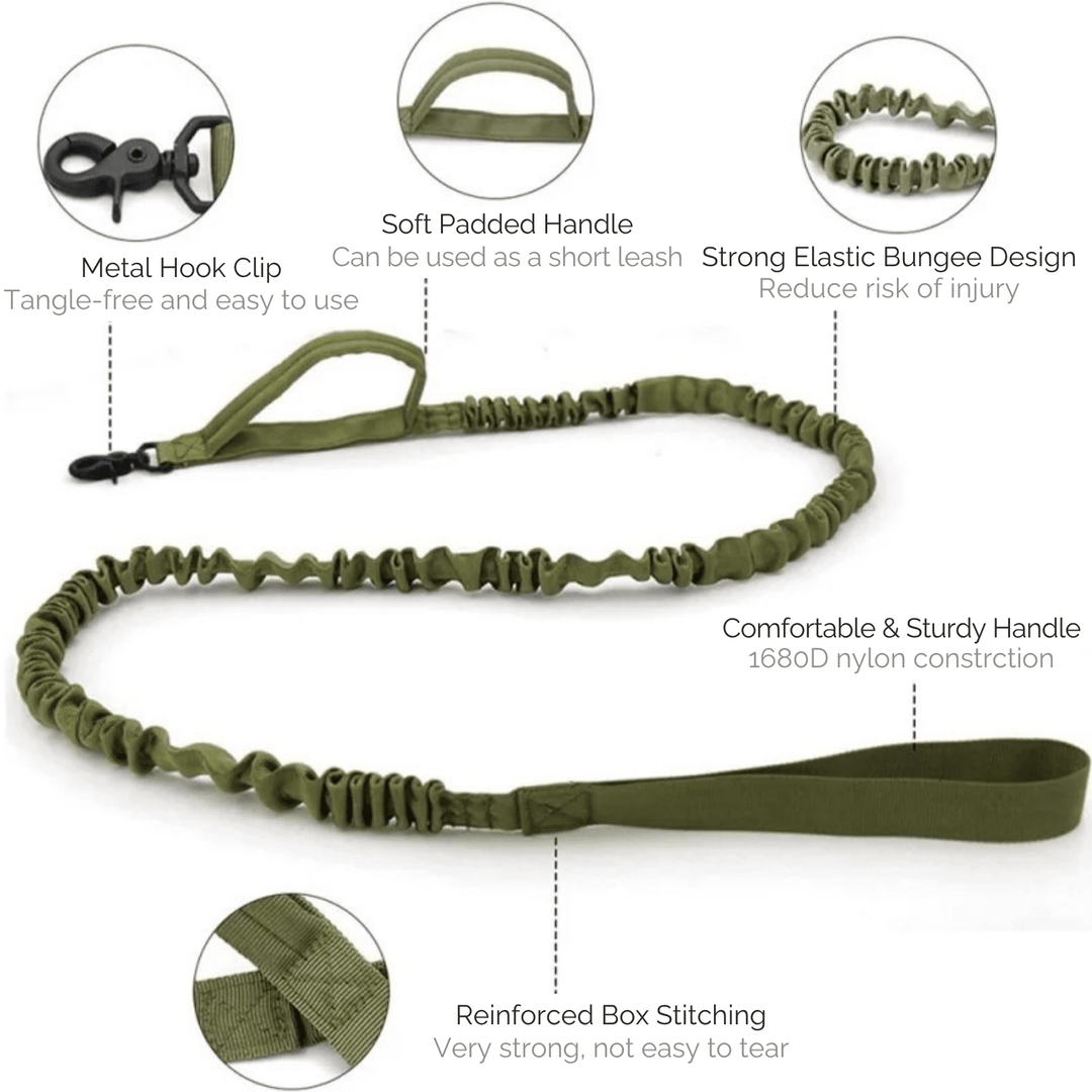 Tactical Dog Collar &amp; Leash Set - Pawtique