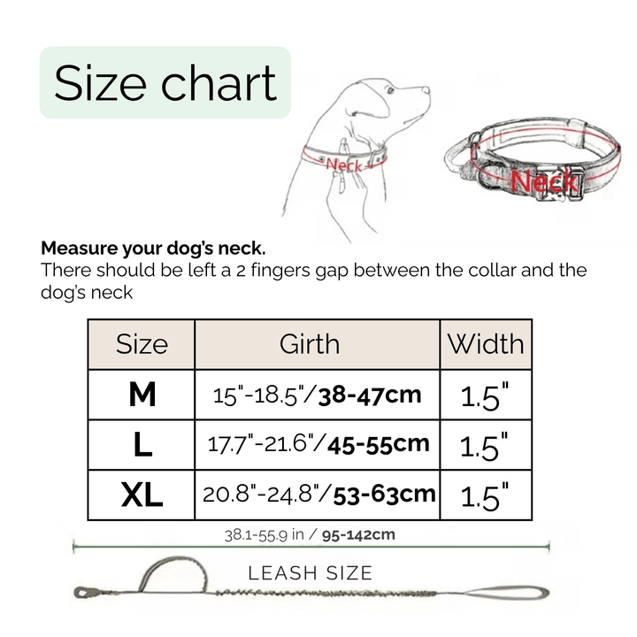 Tactical Dog Collar &amp; Leash Set - Pawtique