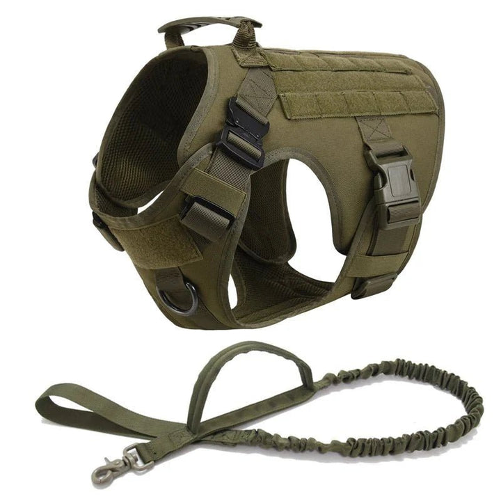 Tactical Dog Harness with Leash – Military Vest for Dogs - Pawtique