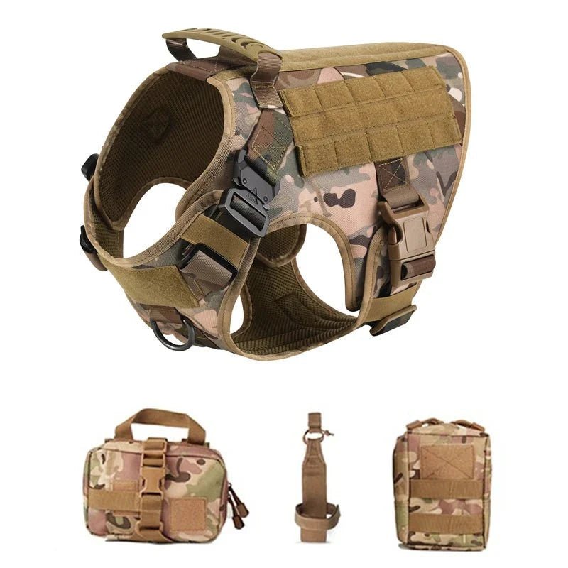 Tactical Dog Harness with Leash – Military Vest for Dogs - Pawtique