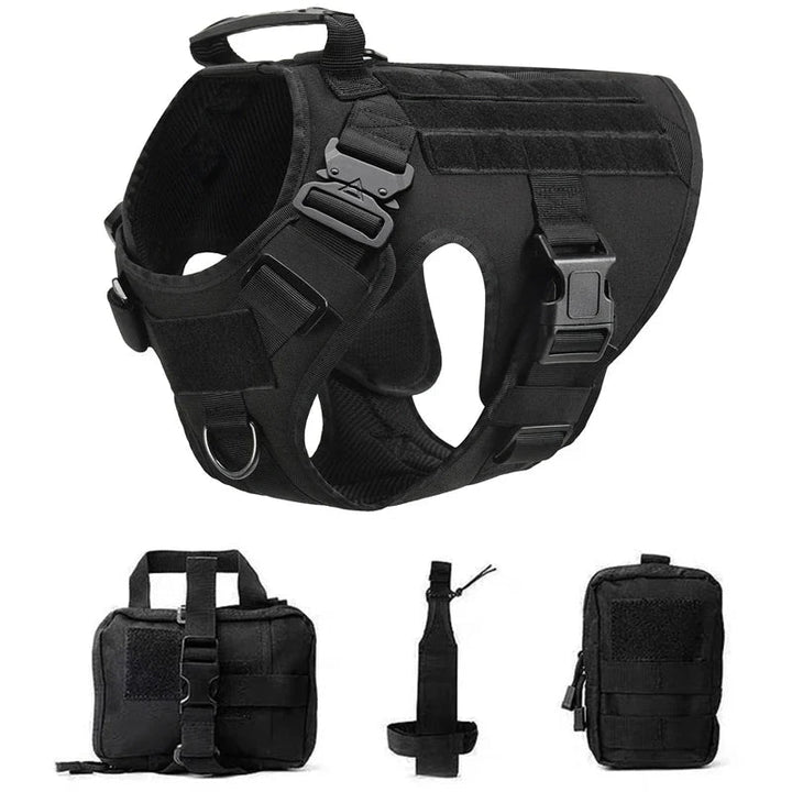 Tactical Dog Harness with Leash – Military Vest for Dogs - Pawtique