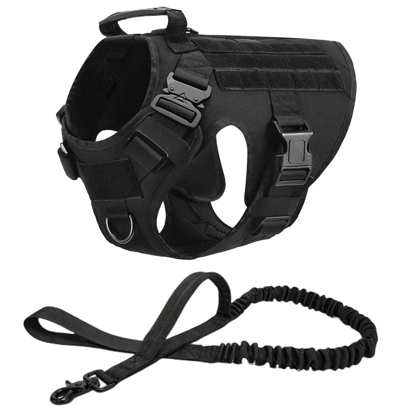 Tactical Dog Harness with Leash – Military Vest for Dogs - Pawtique