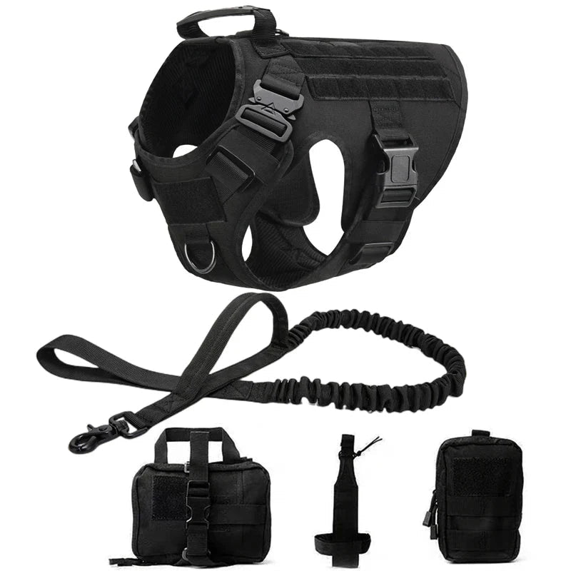 Tactical Dog Harness with Leash – Military Vest for Dogs - Pawtique
