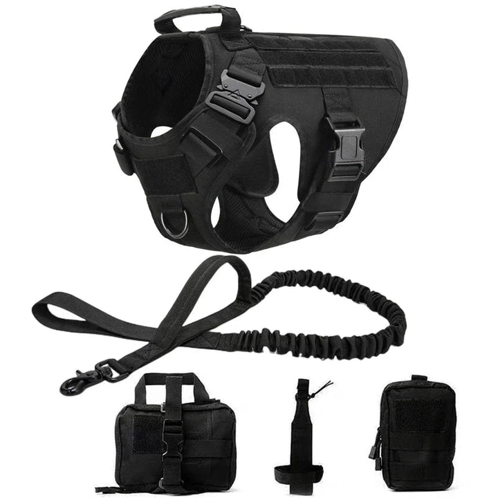 Tactical Dog Harness with Leash – Military Vest for Dogs - Pawtique