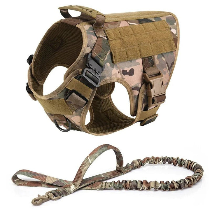 Tactical Dog Harness with Leash – Military Vest for Dogs - Pawtique