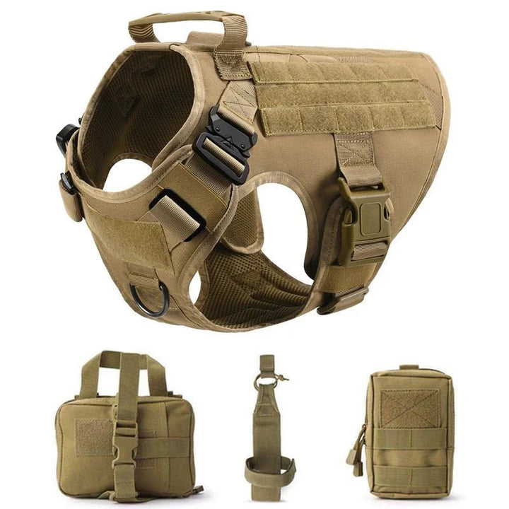 Tactical Dog Harness with Leash – Military Vest for Dogs - Pawtique