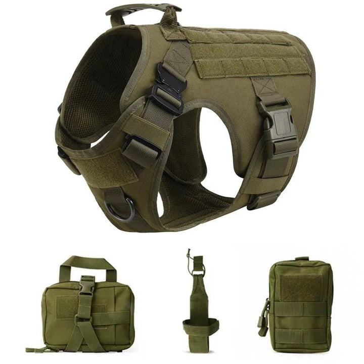 Tactical Dog Harness with Leash – Military Vest for Dogs - Pawtique