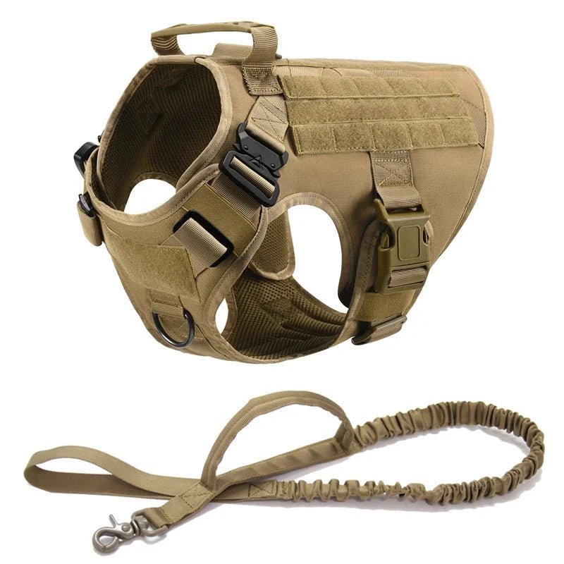Tactical Dog Harness with Leash – Military Vest for Dogs - Pawtique
