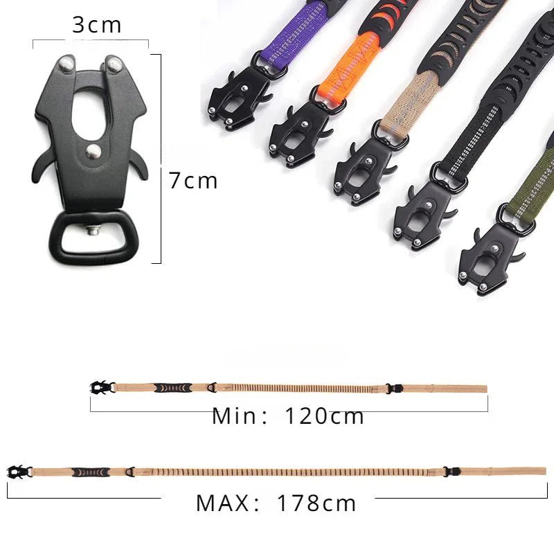 TactiPaw Reflective Bungee Dog Leash - Pawtique
