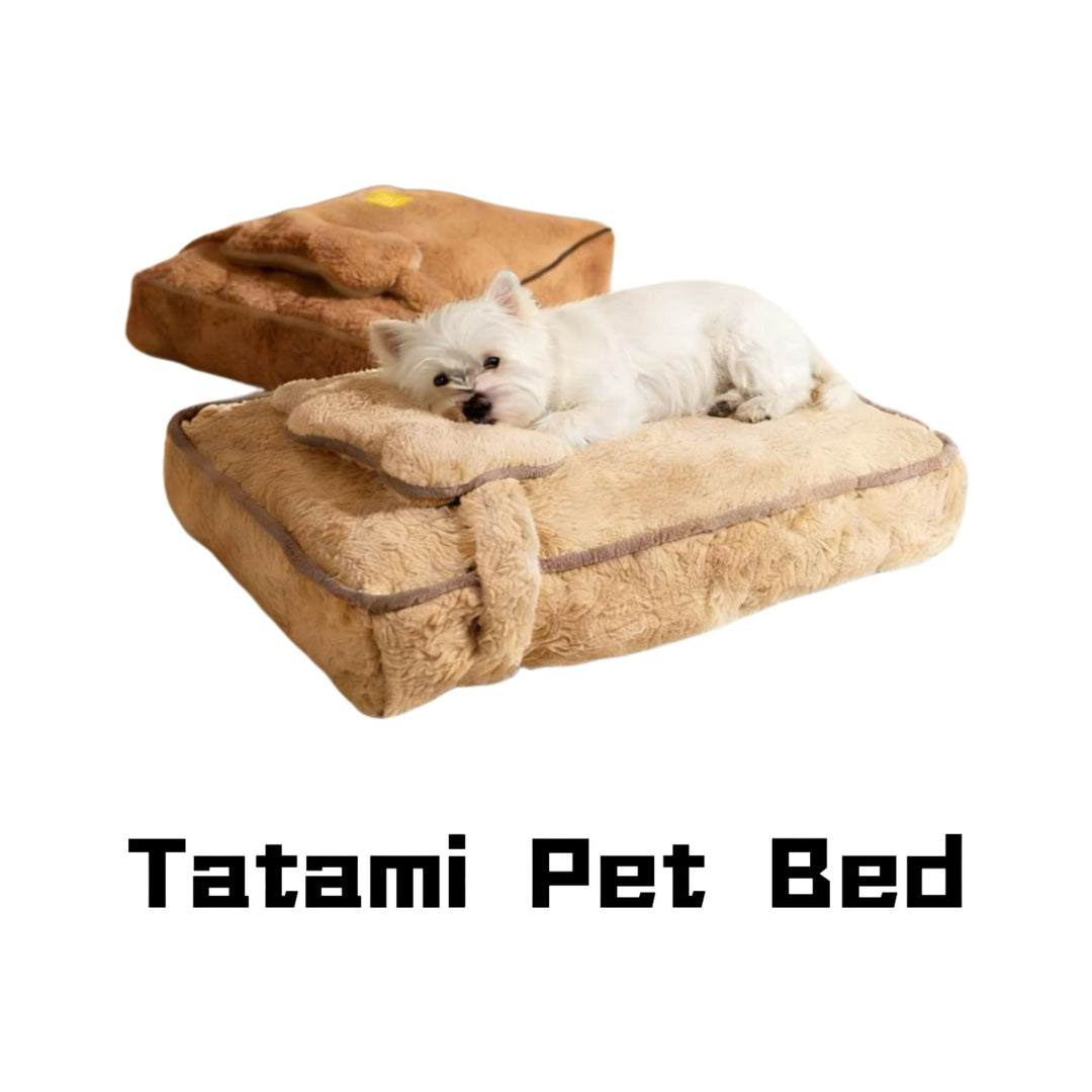 Tatami Pet Bed - Natural Comfort, Sturdy Support - Pawtique