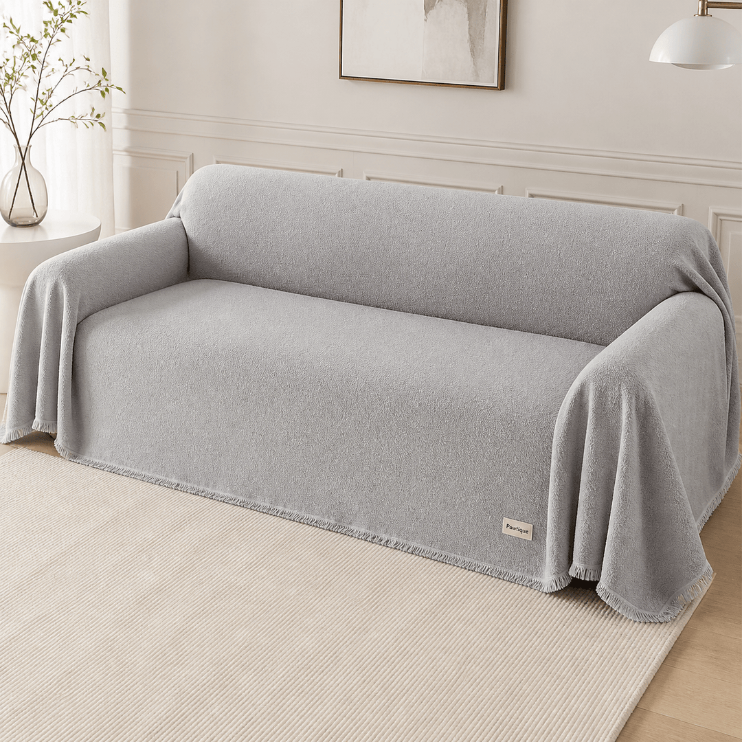 TeddyCloud Water-Resistant Plush Throw Couch Cover - Pawtique