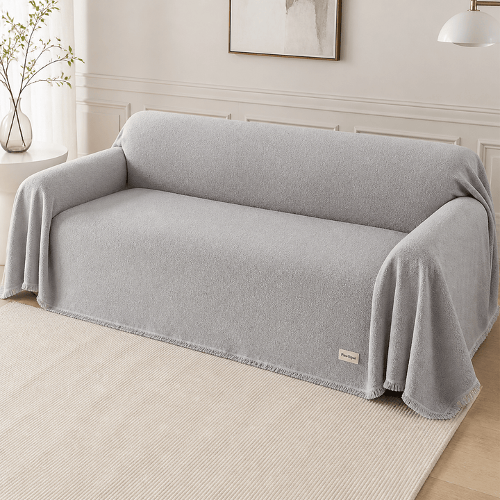TeddyCloud Water-Resistant Plush Throw Couch Cover - Pawtique