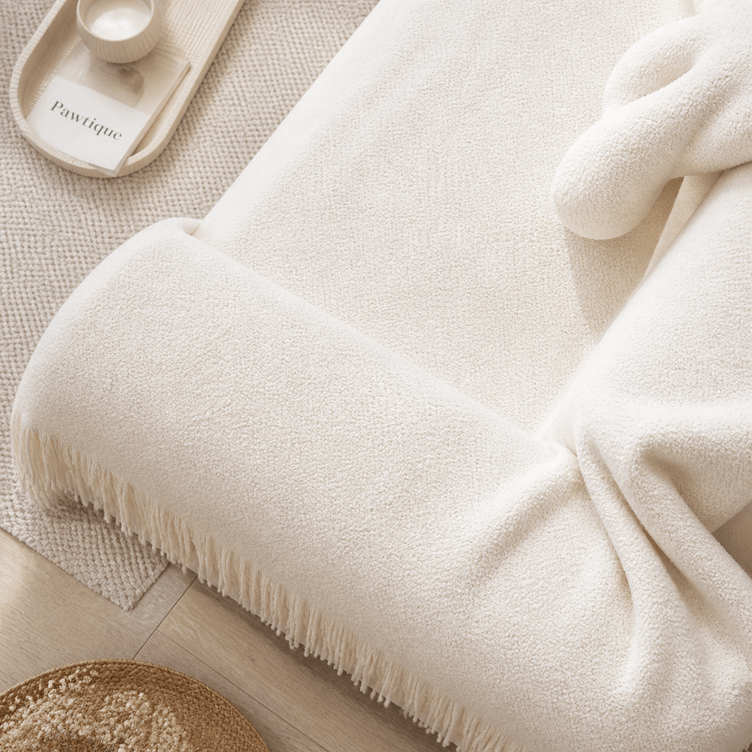 TeddyCloud Water-Resistant Plush Throw Couch Cover - Pawtique