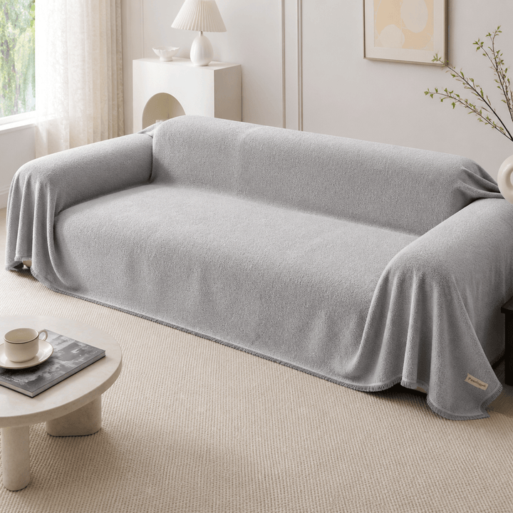TeddyCloud Water-Resistant Plush Throw Couch Cover - Pawtique