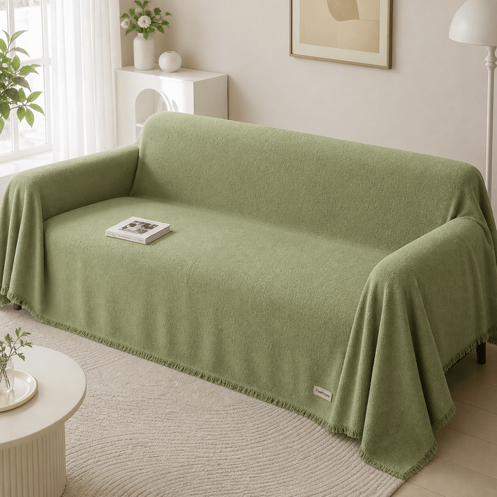 TeddyCloud Water-Resistant Plush Throw Couch Cover - Pawtique
