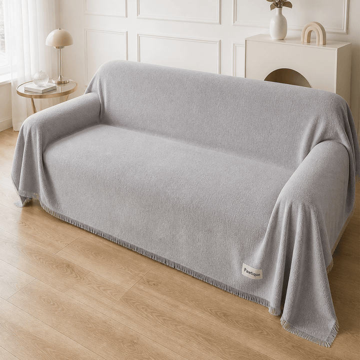 TeddyCloud Water-Resistant Plush Throw Couch Cover - Pawtique