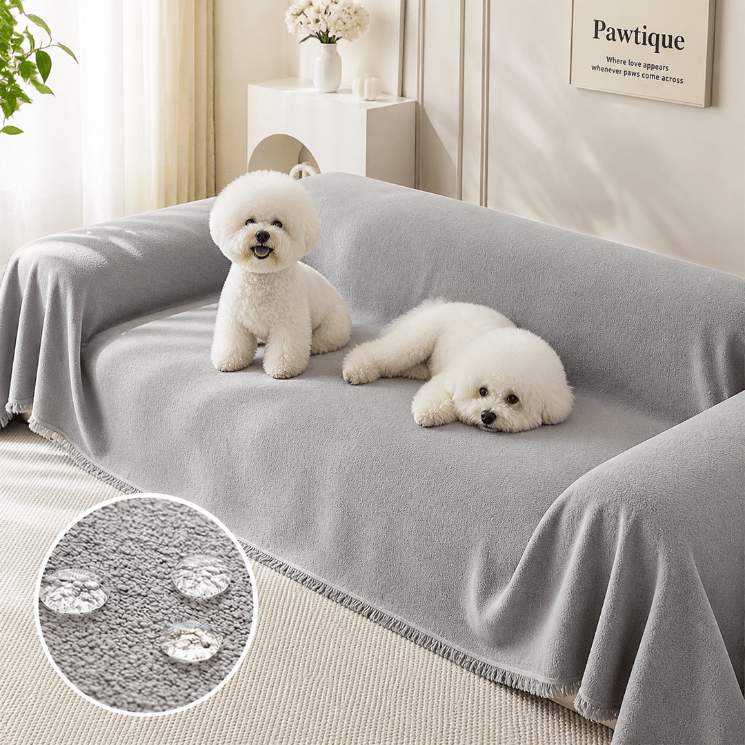 TeddyCloud Water-Resistant Plush Throw Couch Cover - Pawtique