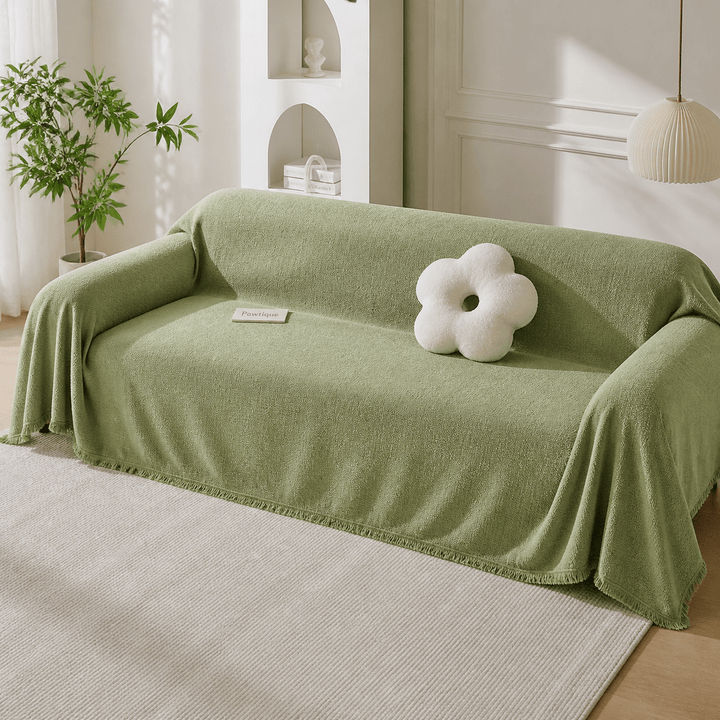 TeddyCloud Water-Resistant Plush Throw Couch Cover - Pawtique
