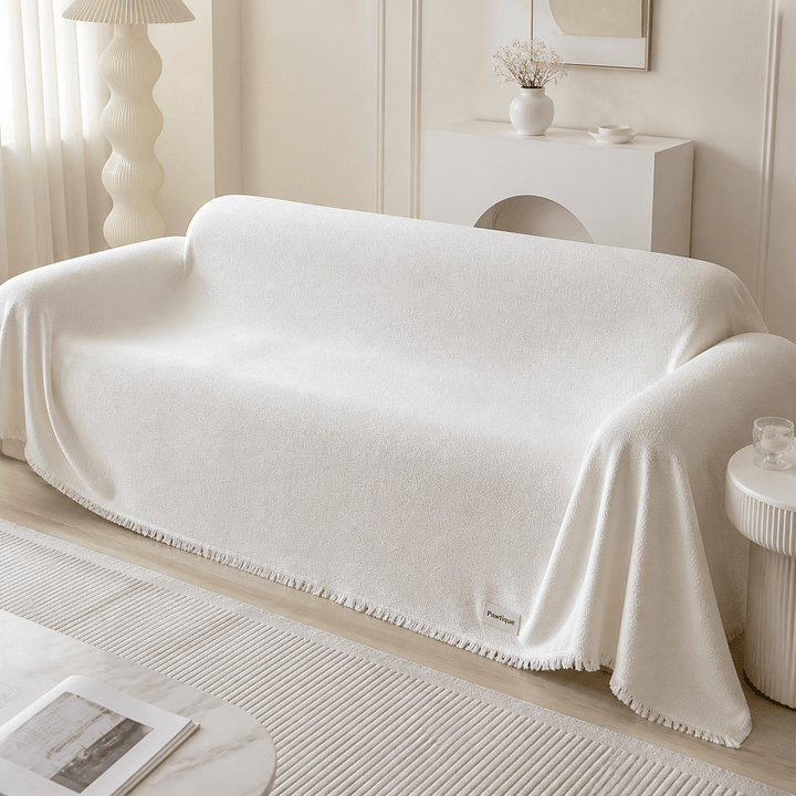 TeddyCloud Water-Resistant Plush Throw Couch Cover - Pawtique