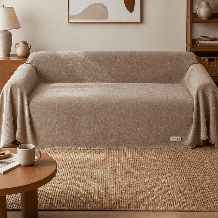 TeddyCloud Water-Resistant Plush Throw Couch Cover - Pawtique