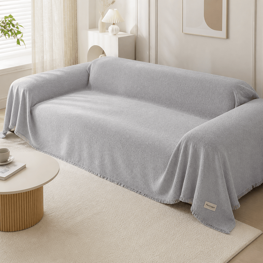 TeddyCloud Water-Resistant Plush Throw Couch Cover - Pawtique