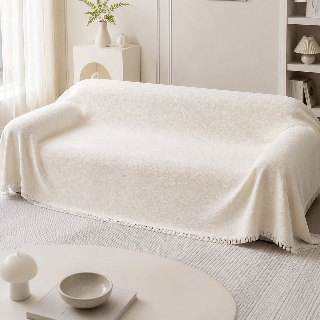 TeddyCloud Water-Resistant Plush Throw Couch Cover - Pawtique