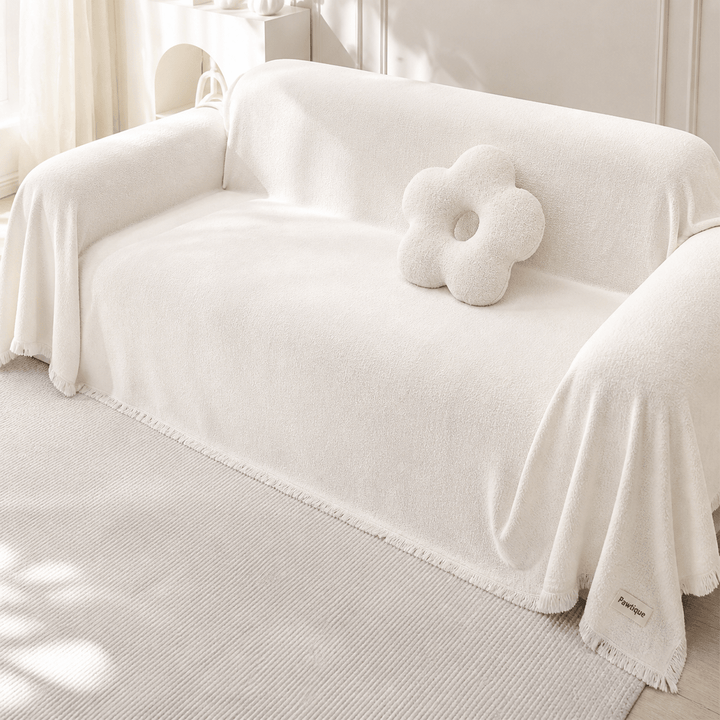 TeddyCloud Water-Resistant Plush Throw Couch Cover - Pawtique