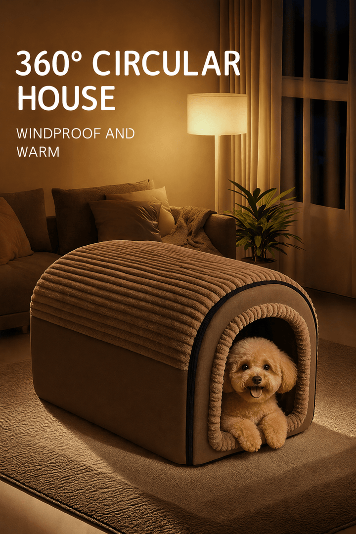 The Cozy Cottage Dog Bed - Pawtique