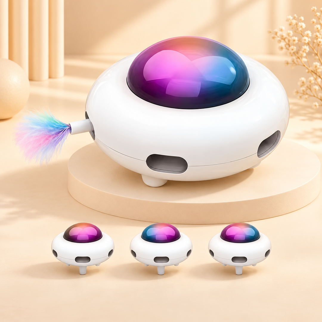 Pawtique UFO electronic cat toy hero